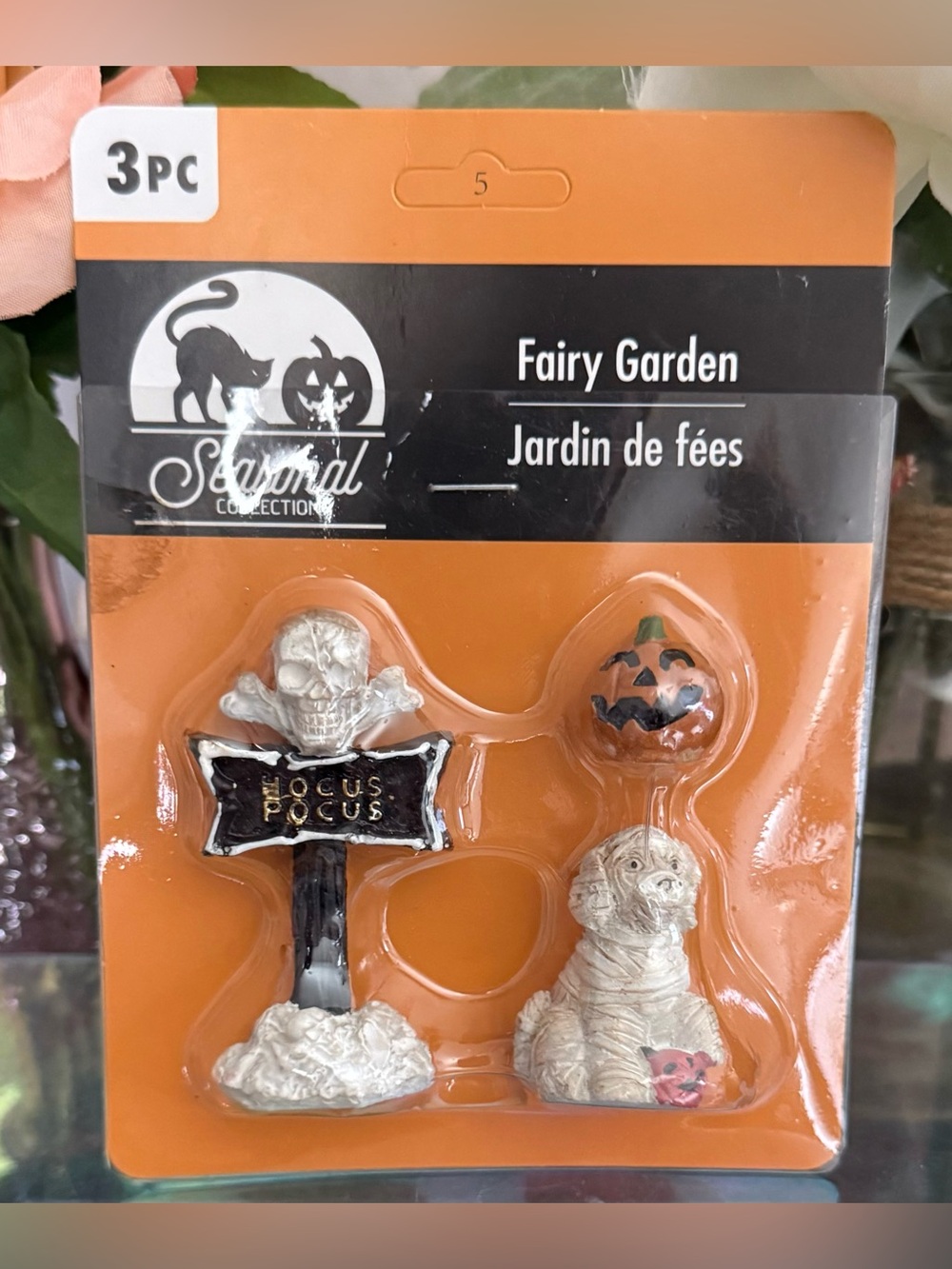 🆕☠️ FAIRY GARDEN LIMITED EDITION “HOCUS POCUS” HALLOWEEN SEASONAL 3-PIECE SET.